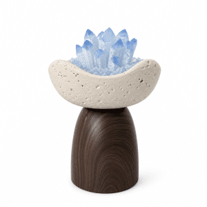 Luna Cradle Aura Quartz Cluster
