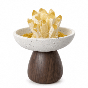 Honey Cradle Citrine Quartz Cluster