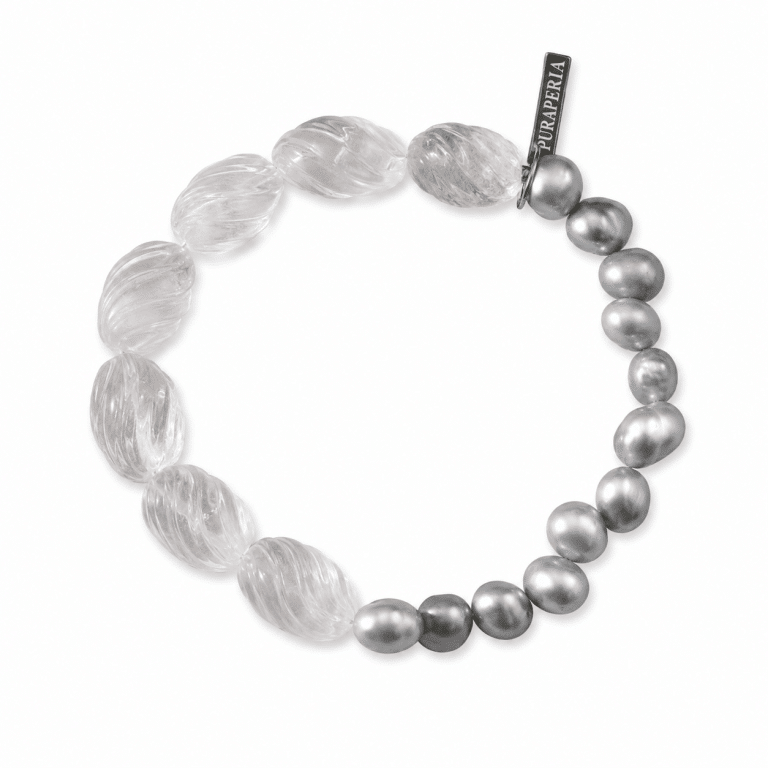 Silver Mist Quartz Bracelet
