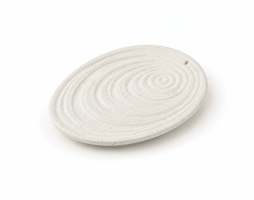 Sculptural Spiral Incense Plate