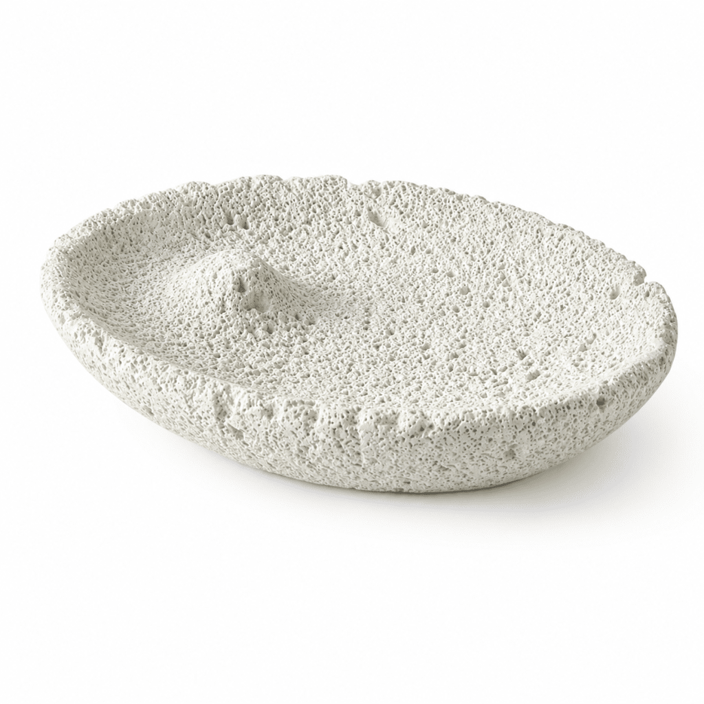 Crater Texture Oval Incense Plate