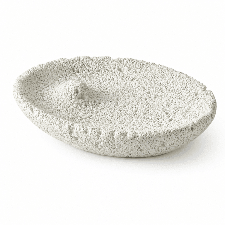 Crater Texture Oval Incense Plate