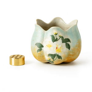 Hand Painted Gardenia Incense Holder