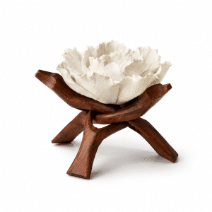 Hand Sculpted Porcelain Flower Holder