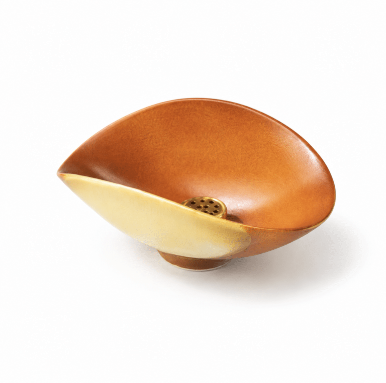 Crescent Copper Insert Incense Holder