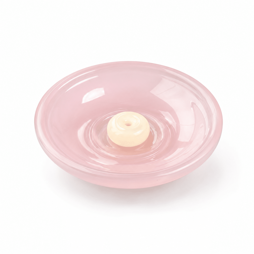 Pink Sculptural Incense Saucer