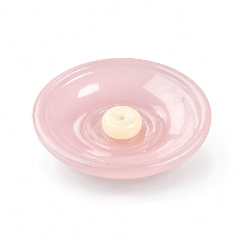 Pink Sculptural Incense Saucer
